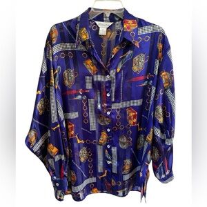 Vintage Gantos Printed Blouse